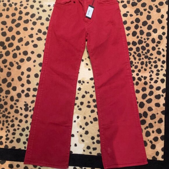 R13 Jane Jean Vivid Red size 31